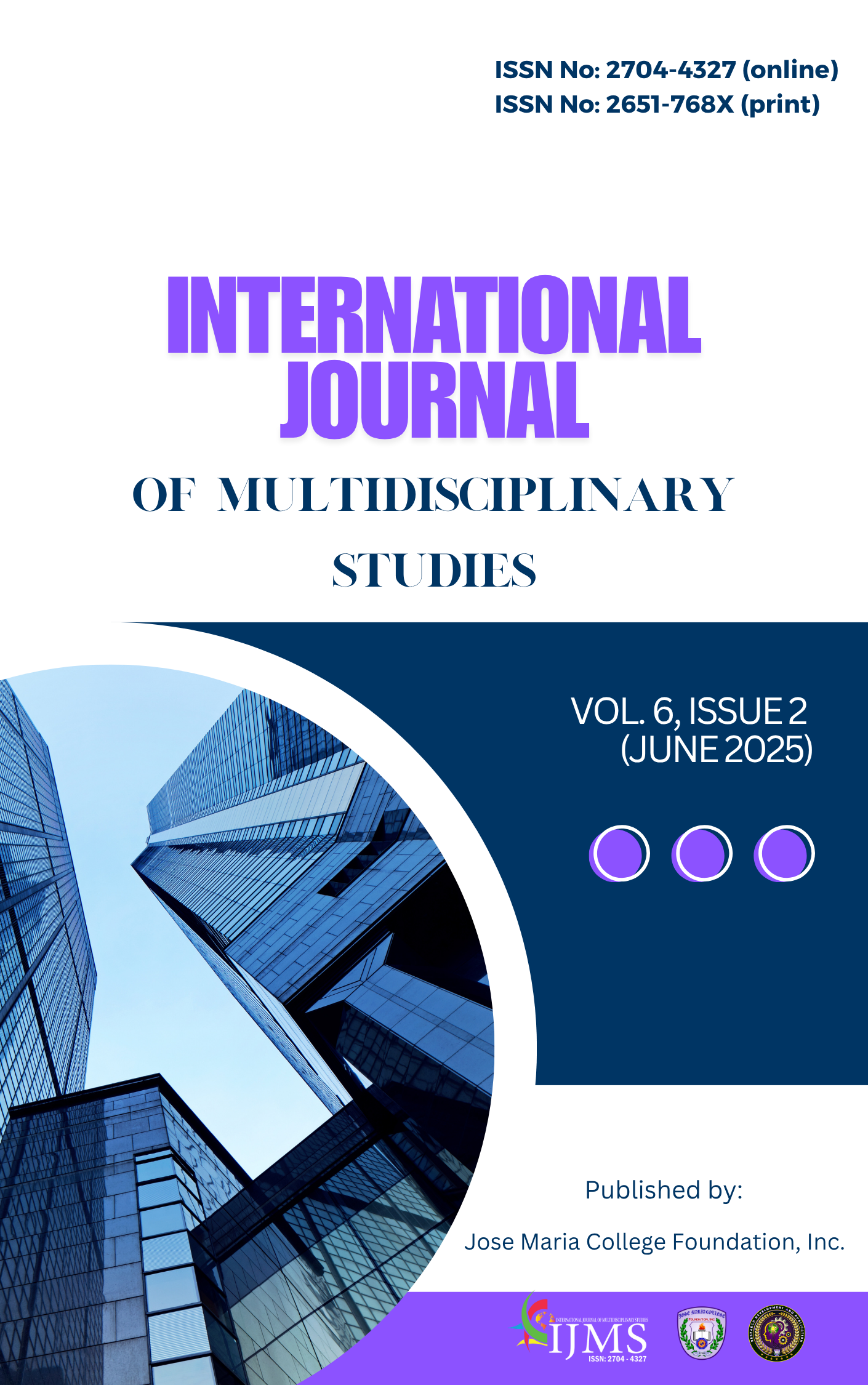 					View Vol. 6 No. 2 (2025): International Journal of Multidisciplinary Studies
				